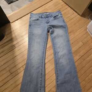 Stylish Light Blue Women's Flare Jeans